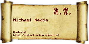 Michael Nedda névjegykártya